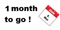 1 month to go!